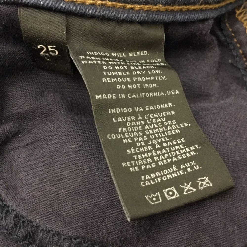 J Brand Dark Wash Skinny Jeans 25 - Picture 6 of 6